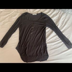 Button up gray long sleeve